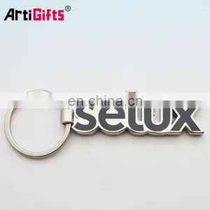 No Minimum Customize Handmade Sublimation Metal Alphabet Letters Keychain thumbnail-2