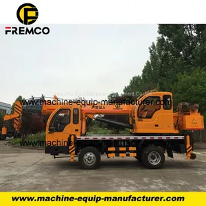 6 Ton Small Lorry Truck Crane,telescopic Boom Lorry Crane Homemade Chassis thumbnail-4