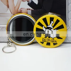 Custom Logo Printed Promotional Keychain Mirror thumbnail-1