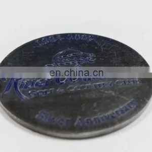 Golf Souvenir Iron Coin in Die Cast Process, Antique Silver Plating and Soft Enamel Technique thumbnail-6