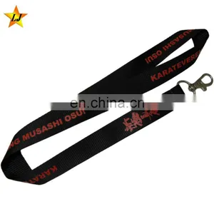 The Lowest Price Fabric String Promotional Sublimation Carabiner Lanyard thumbnail-2
