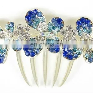 2013 Newest Fashion Alloy Rhinestone Hair Comb Fork thumbnail-1