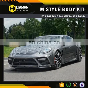 Auto Parts M Design Style Carbon Fiber FRP Full Set Bumper Body Kit for Porsch-e Panamer-a 971 2014+ thumbnail-1