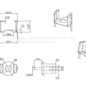 GU11 Shell, POT11 Canned Bracket, Dongguan Metal Stamping Parts, Phosphorus Copper Tin Plating. thumbnail-2