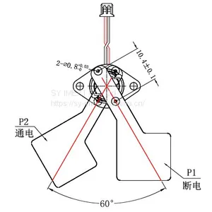 MX-MG-015 Mechanical Infrared Thermal Imaging Shutter, Flag Type Freeshipping , No MOQ Limited thumbnail-3