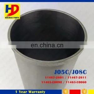 J08C J05C J05E J08E Cylinder Liner For Hino Engine Parts OEM 11467-2601 11467-2611 11462-E0090 11463-E0060 thumbnail-1