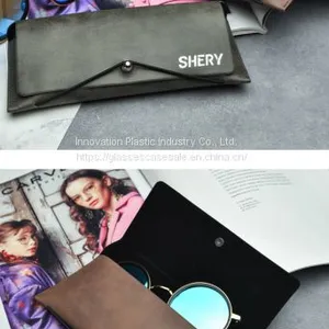 ​Fresh and Vintage Myopic Eyewear Case; Elegant and Stylish Leather Eyeglasses Case thumbnail-5