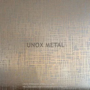 Customized Pattern Sheet Texture Finish Stainless Steel Plate for Curtain Wall Metal Decoration thumbnail-1