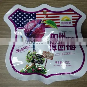 Customized Free Shape Plastic Bag for Prune/Customized Free Shape Plastic Food Bag thumbnail-1