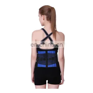 Health Care Warmth Blue And Black Waist Protection Fixed Belt Color Waist Protection Lumbar Back Massage Stretcher Apparatus thumbnail-3