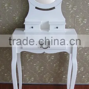 Promotion Wooden Dressing Tables With Mirror and Stool thumbnail-2