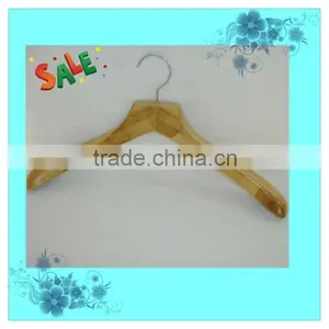 AT138 Natural Bamboo Hanger Textile Hanger thumbnail-1
