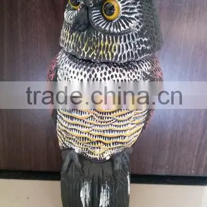 Plastic Auto Shake Hand Owl Decoration/bird Stand Decoration thumbnail-1