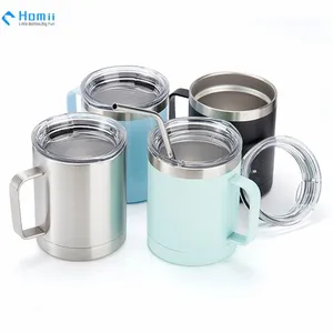 18/8 Stainless Steel Insulated Tumbler Mug With Handle thumbnail-1