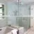 Frameless Clear Tempered Shower Door 2 Sided Corner Square Double Door Hinge Shower Enclosure thumbnail-1