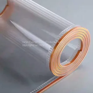Fuxing Good Quality Factory Price Transparent Packing Glossy Lamination Magnetic Super Clear Pvc Industrial Rubber Curtains thumbnail-1