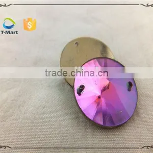 Round Shape Acrylic Stone With Rainbow Color thumbnail-3