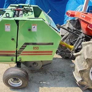 Small Tractor Mounted Grass Baler Round Hay Baler thumbnail-5