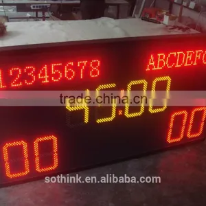 P10 Indoor Soccer LED Scoreboard With LED Team Name thumbnail-1