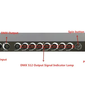 DMX 512 Intelligent Signal Splitter 8 ch thumbnail-2