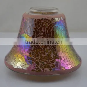 New Hot China Wholesale Hurricanvotive Glass Mosaic Lamp Shade thumbnail-1
