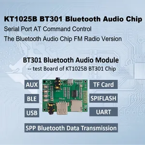 KT1025B BT301 Bluetooth 5.0 Audio Chip Support U-Disk TF Card SPIFLASH MP3 Decoder BLE SPP UART AT Command Control For Speaker DIY for Audio Receiver thumbnail-2