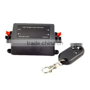 LED Light Single Color RF Dimmer Controller Control DC 12-24V 8A thumbnail-1