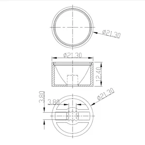 Led Flashlight With a Diameter of 21 and an Angle of 5 Degrees, Headache, Car Light, Hand-held Lamp With Led Lens thumbnail-3