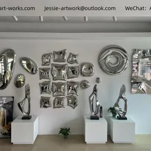 Hospitality Interior ProjectHigh Gloss Metal FinishMetal Background Wall Decor thumbnail-2