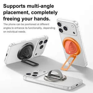 MagSafe Foldable Magnetic Phone Ring Holder Kickstand With Extra Magnetic Ring thumbnail-4