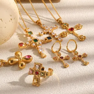 Two-Tone Rose Gold & Silver Plated Stainless Steel Necklace 18-inch Hypoallergenic Bulk Supplier thumbnail-3