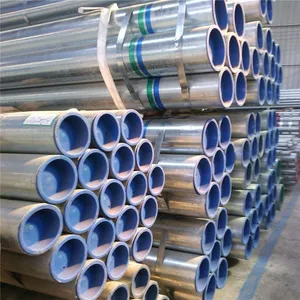 High Quality Gi Pipe Galvanized Scaffold Tube 6m Round Cattle Fence Post Steel Pipe En39/BS1139 Tested With Cutting Service thumbnail-2