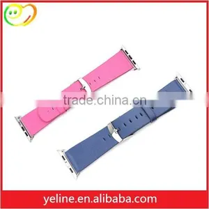 Shen Zhen Factory Supply Colorful Luxury Leather Bands for Apple Watch thumbnail-1