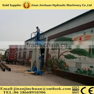 Hot Sale Aerial Working Double Mast Aluminum Alloy Lift Platform thumbnail-1