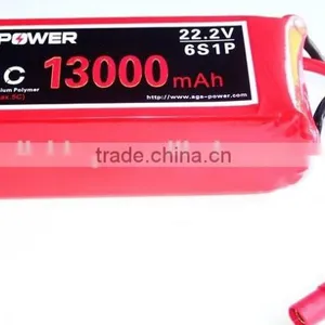 Drone DJI LiPo Battery 22.2V 13000mah 25C | RC Multirotor With AS150&XT150 Connector | Grade A Lithium Cell for RC Model thumbnail-1