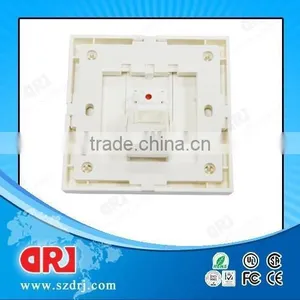 China Cat5e Single Port Rangle J45 Face Plate thumbnail-2