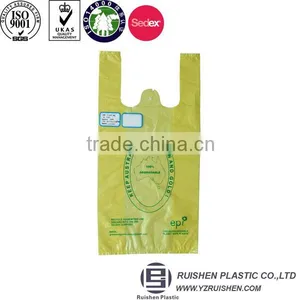 Yellow HDPE T-shirt Packing Bag With Printing thumbnail-1