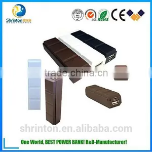 New Design Portable Chocolate Power Bank , Mini Power Bank 2600Mah For Mobile Phone thumbnail-6