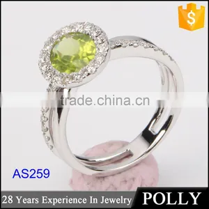 Wholesale Latest18k Gold Engagement Ring for Girls Design Gemstone Women Jewelry Set thumbnail-6