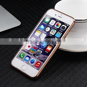Luxury Clear Electroplating TPU Silicone Gel Soft Case For Apple IPhone 6S / IPhone 6S Plus thumbnail-2