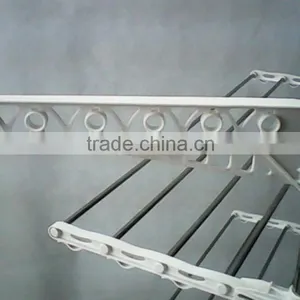 Folding Stainless Steel 3 Tiers Sliding Clothes Rack thumbnail-4