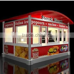 Customization Outdoor Bubble Tea Kiosk , Drink Kiosk Outdoor , Ice Cream Kiosk Design With OEM ODM Appreciated thumbnail-1