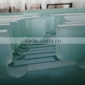 10mm Clear HS Glass Fencing With Water Cutting and Cutout thumbnail-4