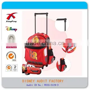 XF B-050 Children Outdoor Backpack Red Car Backpack With Trolley thumbnail-2
