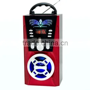 High Quality Digital Display Portable Mini USB SD Speaker fm Home Radio thumbnail-1