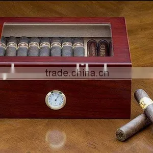 Noble Wooden Cigar Humidor Custom Wooden Cedar Humidor Quality Choice thumbnail-3
