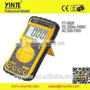 YT-0828 Portable AC DC Voltage LCD Digital Multimeter Quality Choice thumbnail-1