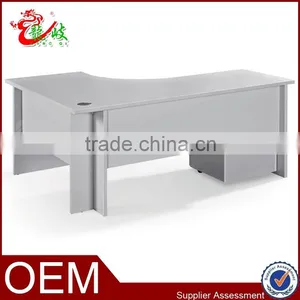 Modern Design L-shaped Office Table With Mobile Cabinet Lockable Fashion Office Staff Furniture Table C02 thumbnail-1