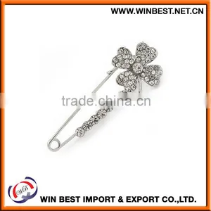 Hot Selling 2015 Costume Jewellery Trendy Brooches, Metal Safety Pin thumbnail-4