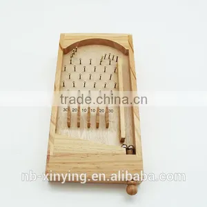 2016 New High Quality Wooden Pinball Game Set Mini Table Games Cheapest Price thumbnail-1